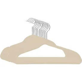 Simplify WHITE VELVET HANGERS 10pc