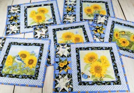 Six Quilted Placemats