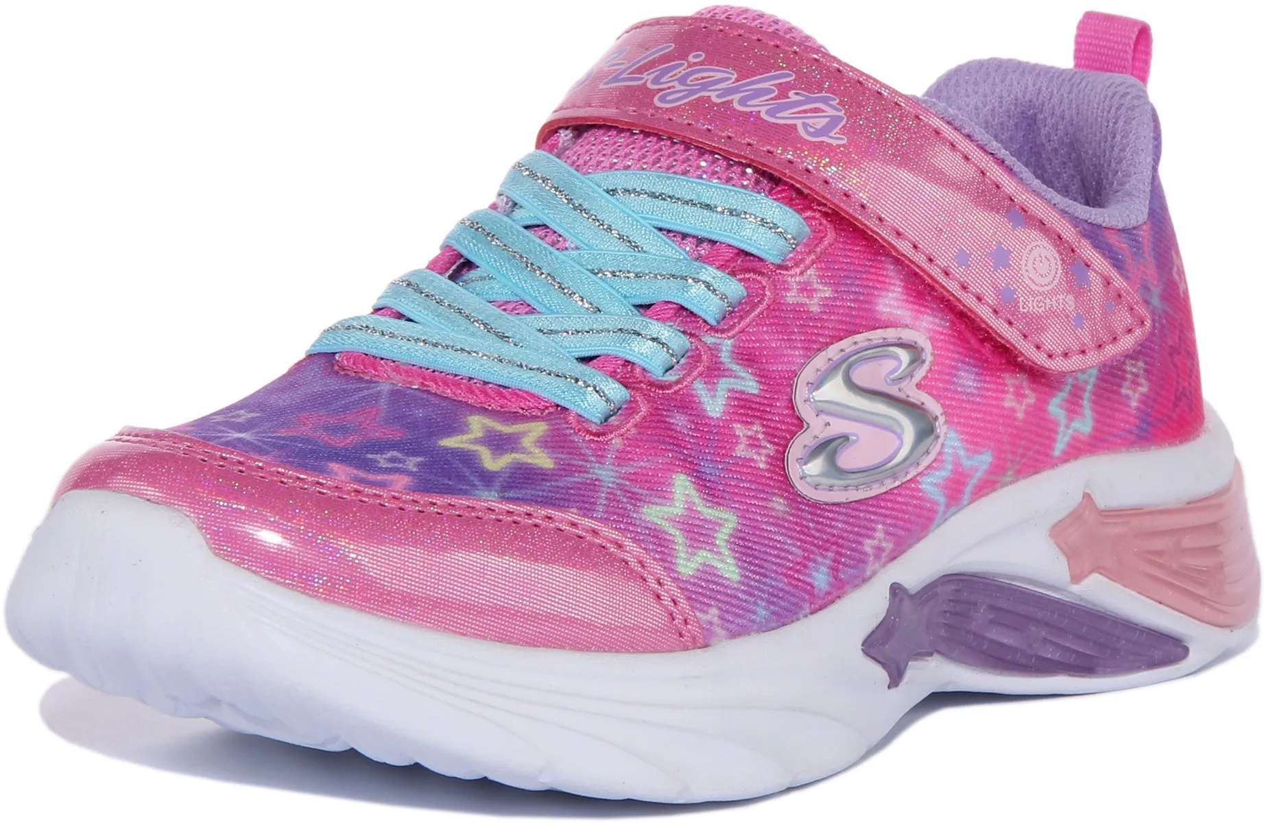 Skechers Star Sparks Light Up In Pink For Kids