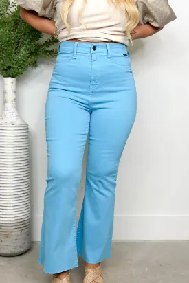 Sky Blue High Rise Super Flare Jeans *Final Sale*