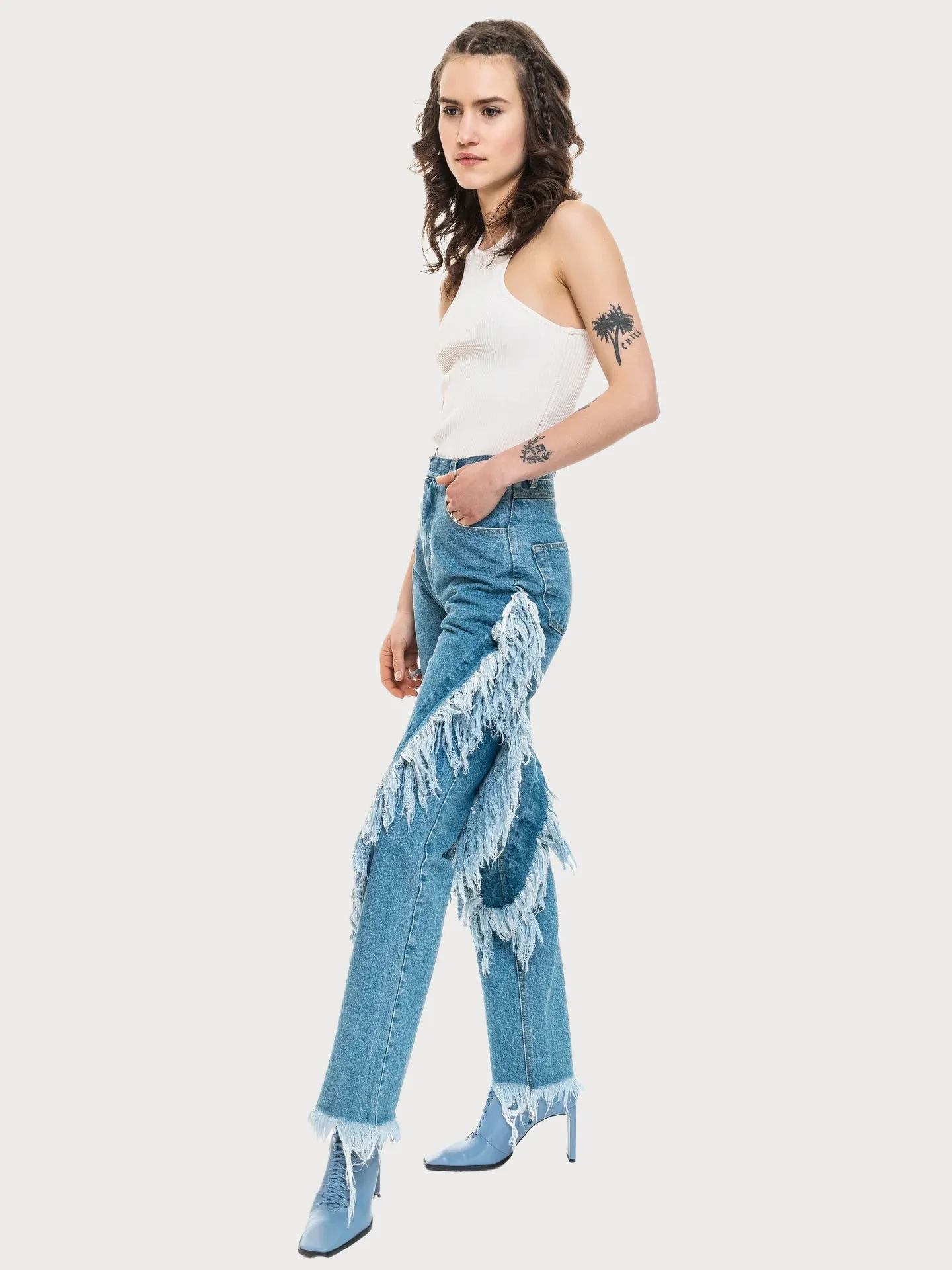 Slim Blue Cowboy Jeans