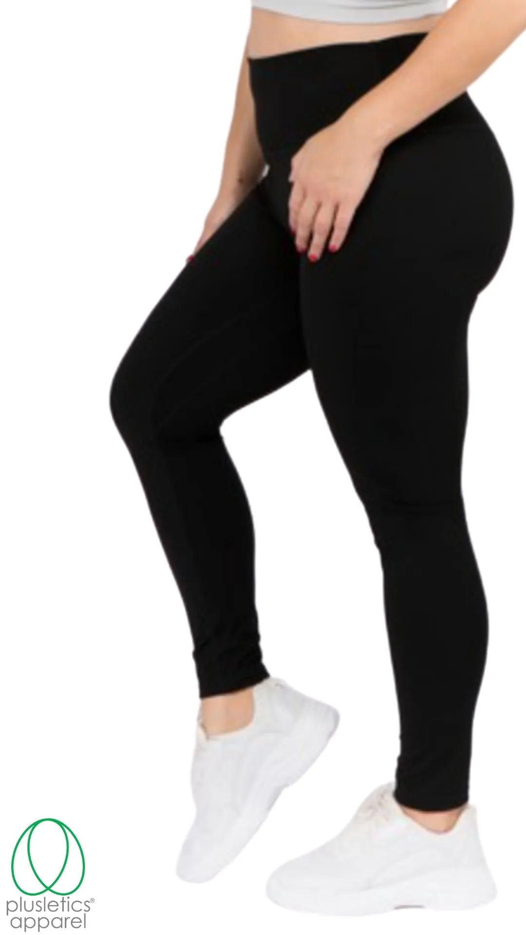 Slim Fit Mobile Pocket Tights - Black