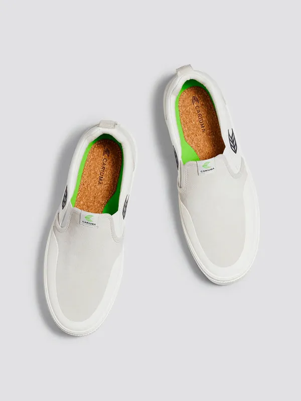 Slip-On Skate Pro: Off-White Vintage/ Black Logo