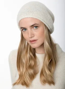 Slouchy Beanie - Ecru - Fisherman Out of Ireland