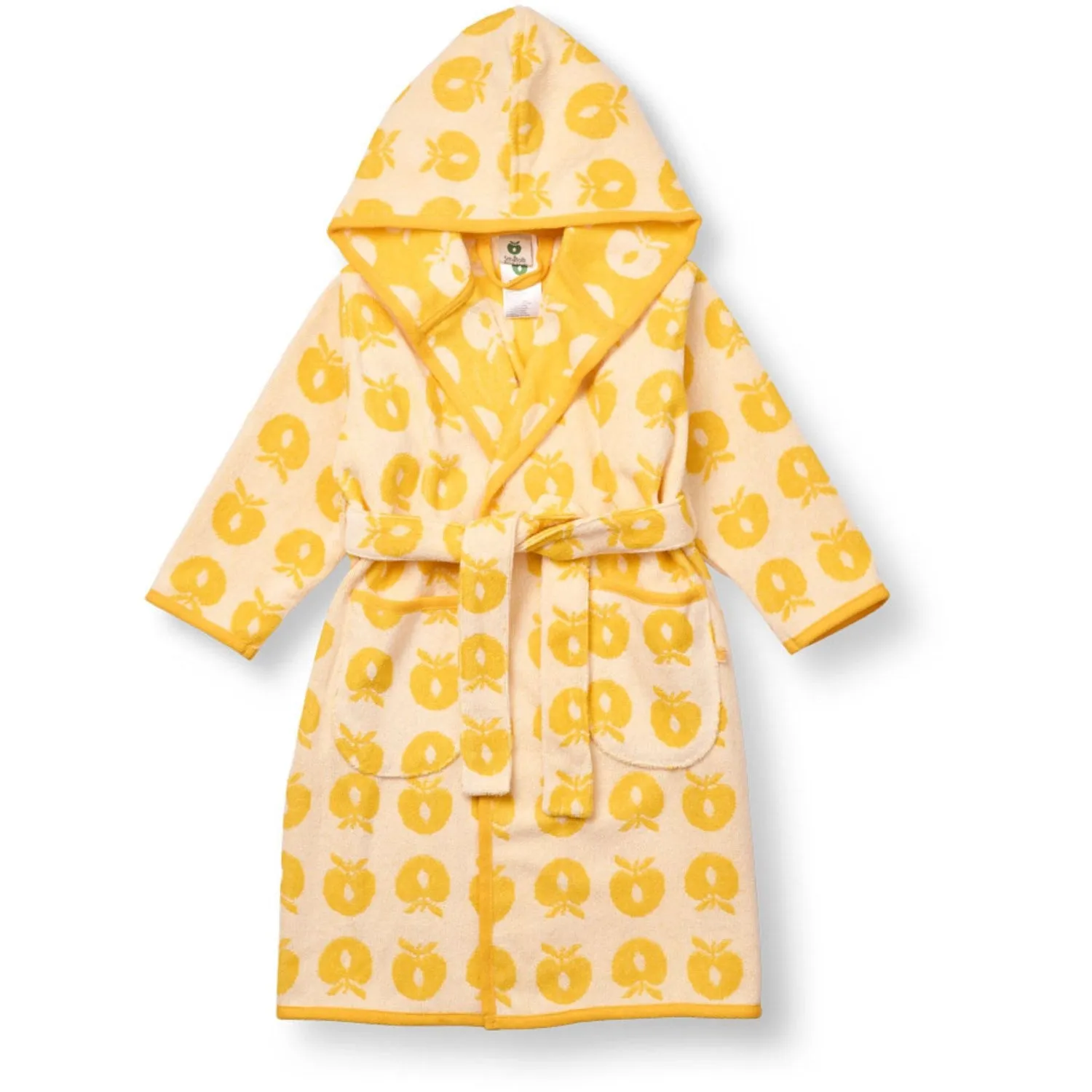 Småfolk Yellow Bathrobe Med Æbler