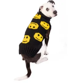 Smiley Emoji Black Sweater