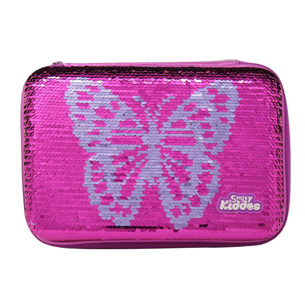 Smily Kiddos Bling Butterfly Pencil Case Pink