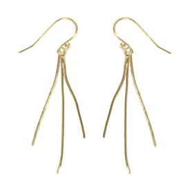 Snake Chain Tassel Earrings