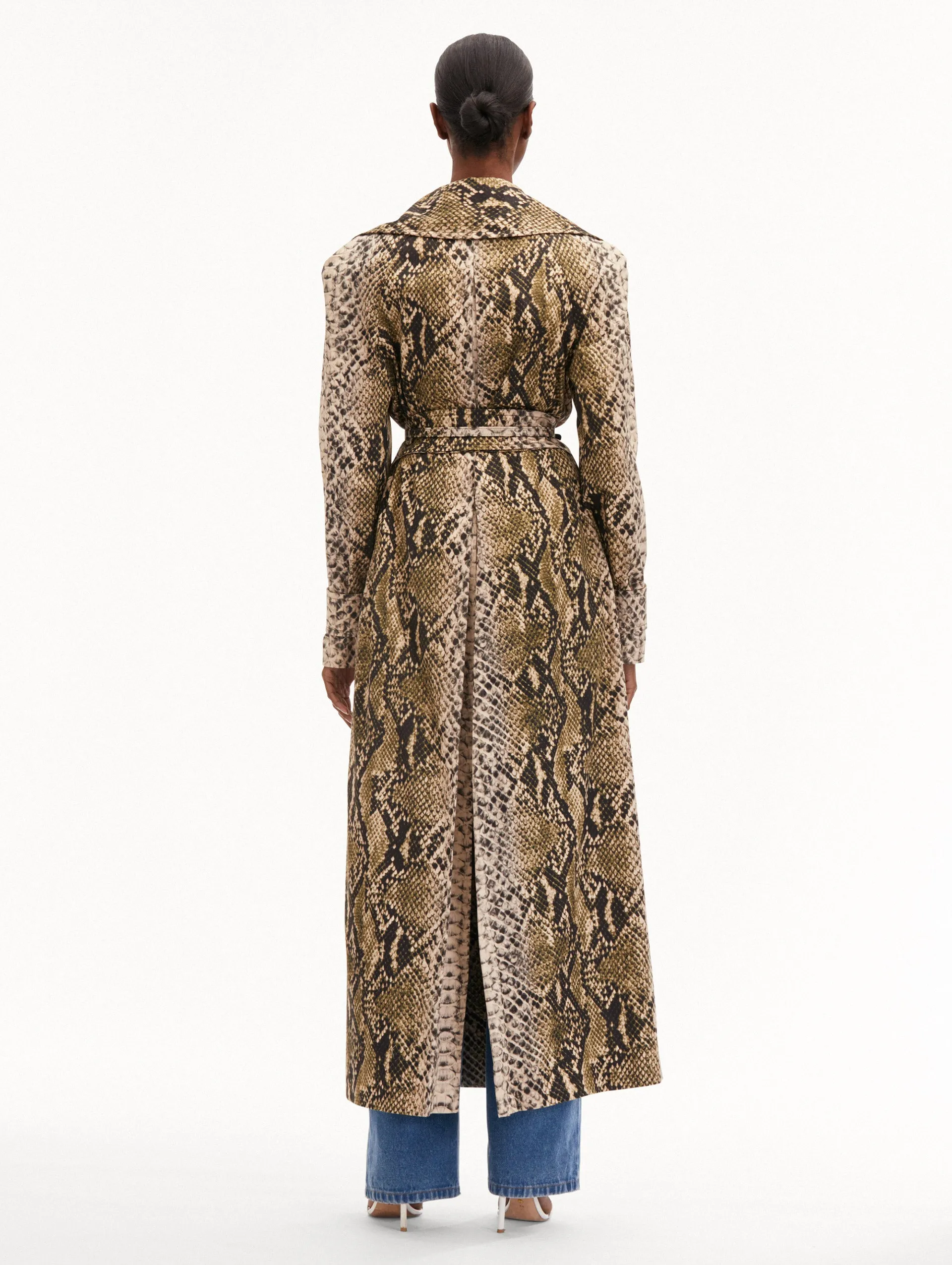 Snake Cotton Trench Coat