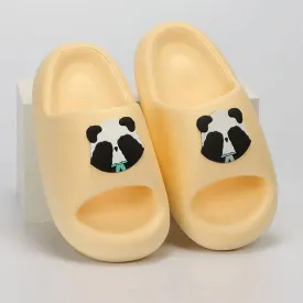 Sohiwoo Women's Cute Thick Bottom Panda Slippers for Home 2024 Summer Indoor Soft Sole Pillow Slippers Eva Slides Comfort Flat Sandals