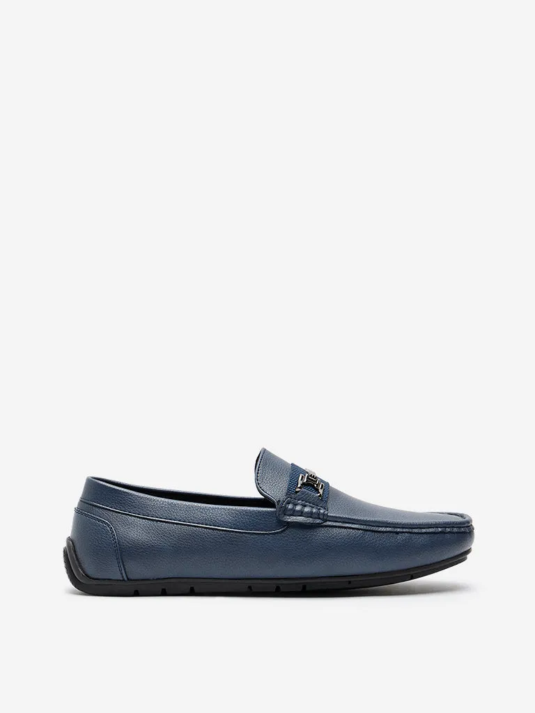 SOLEPLAY Navy Metal-Detailed Loafers