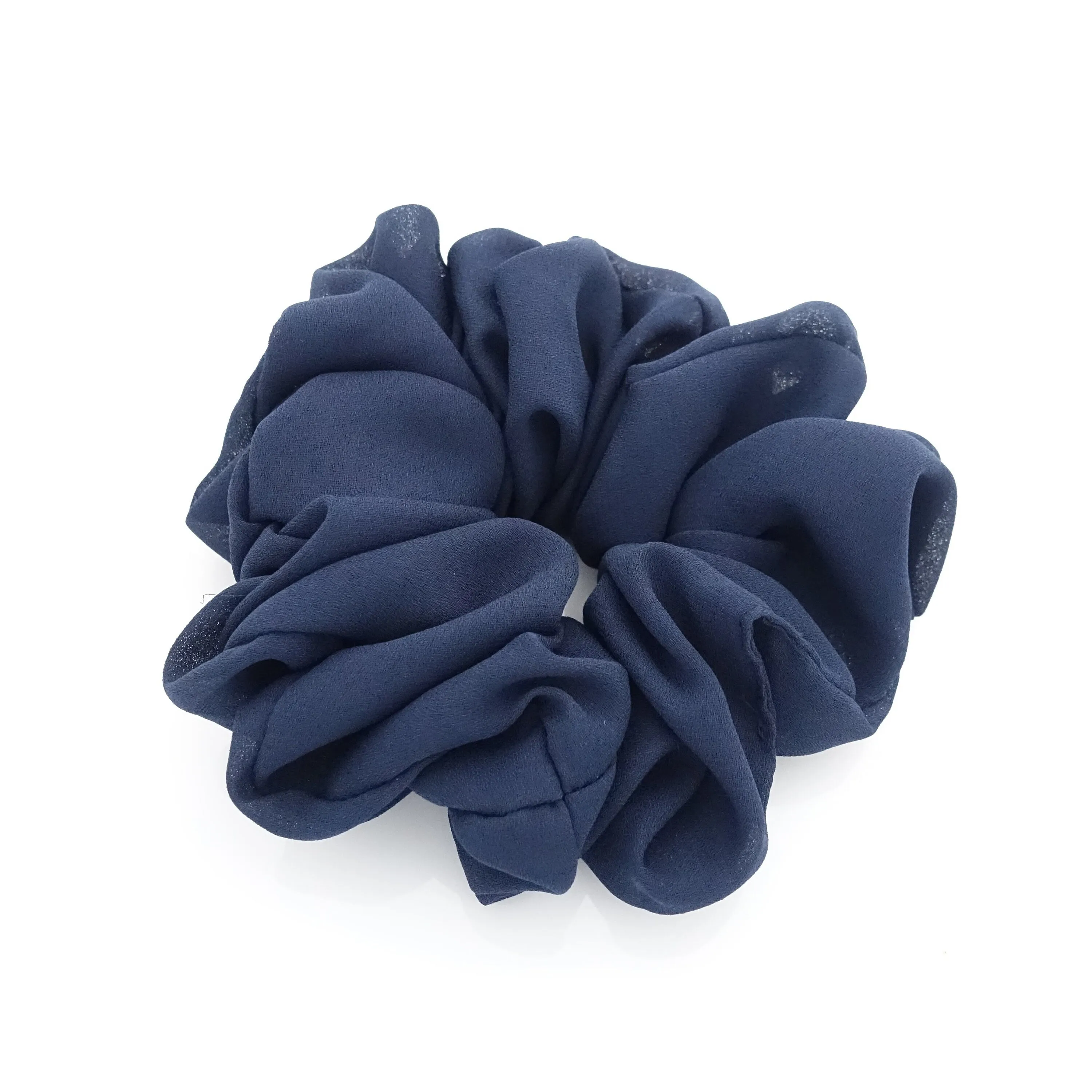 solid chiffon scrunchies women hair elastic accessories