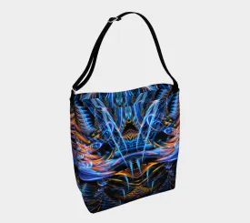 SOUND WAVES OVER DARK TOTE BAG