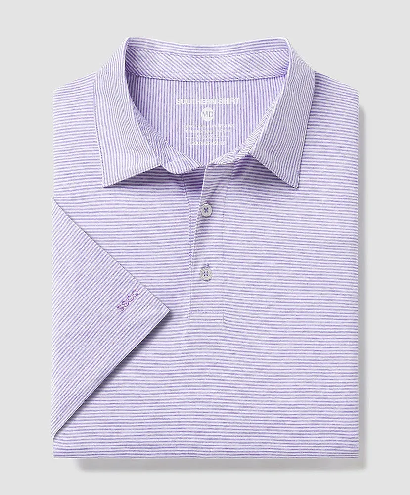 Southern Shirt Co - Heather Madison Stripe Polo