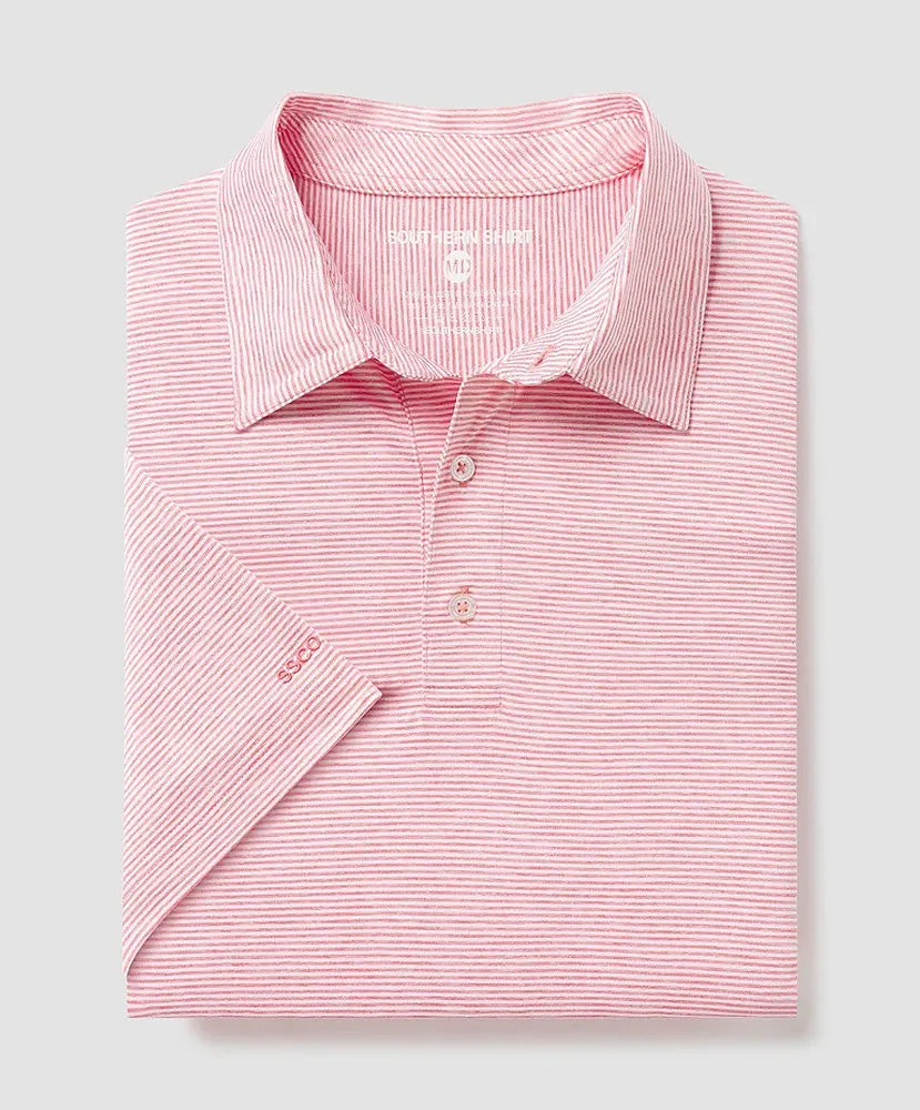 Southern Shirt Co - Heather Madison Stripe Polo