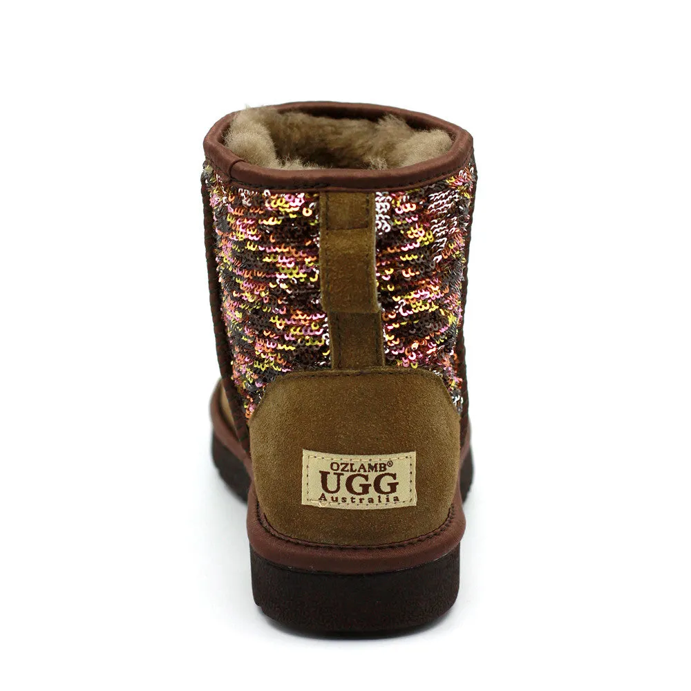 Sparkle Short Ugg Boot - Mushroom