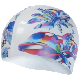 Speedo - Adult Digital Printed Cap - White/Black