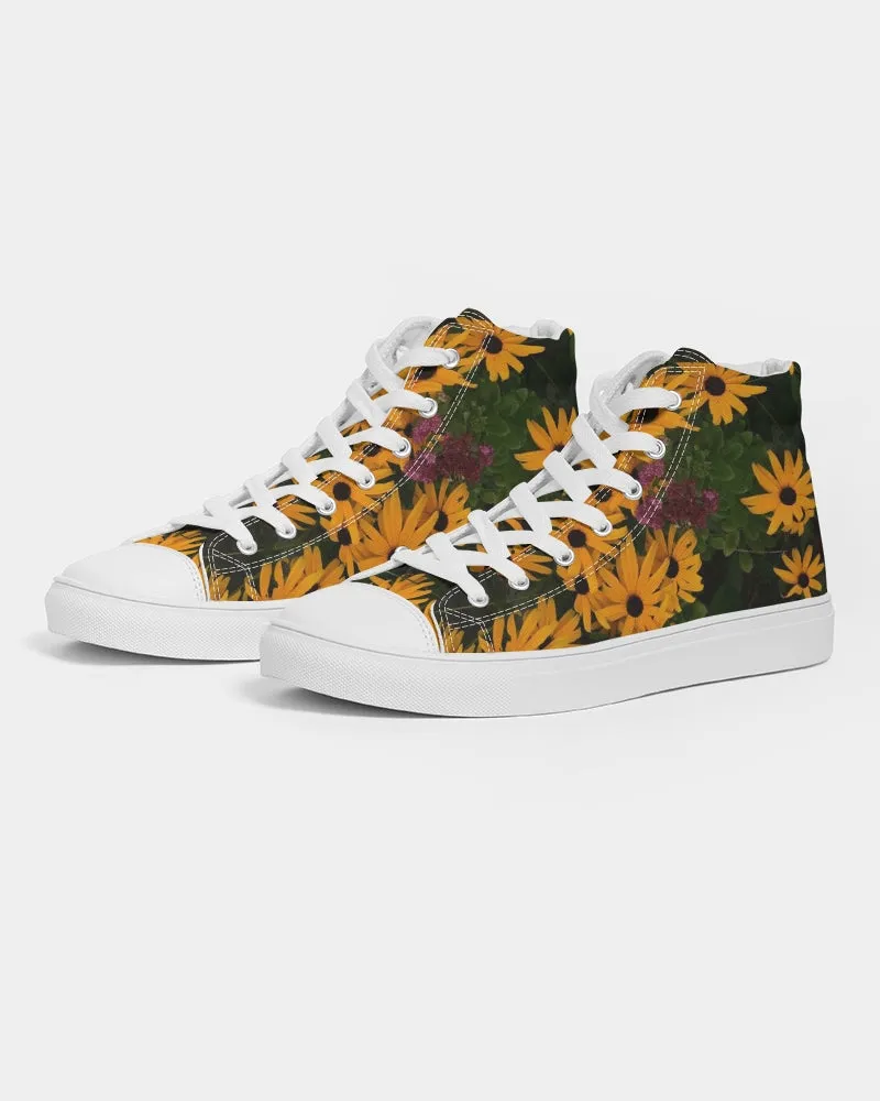 Spring Flowers Women's Hightop Canvas Shoe