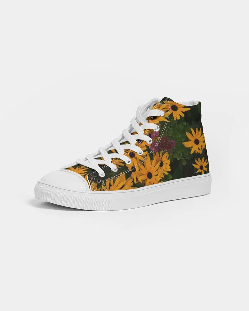 Spring Flowers Women's Hightop Canvas Shoe