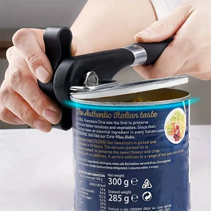 Stainless Steel Can Opener - Multifunctional Kitchen Gadget for Effortless Canning