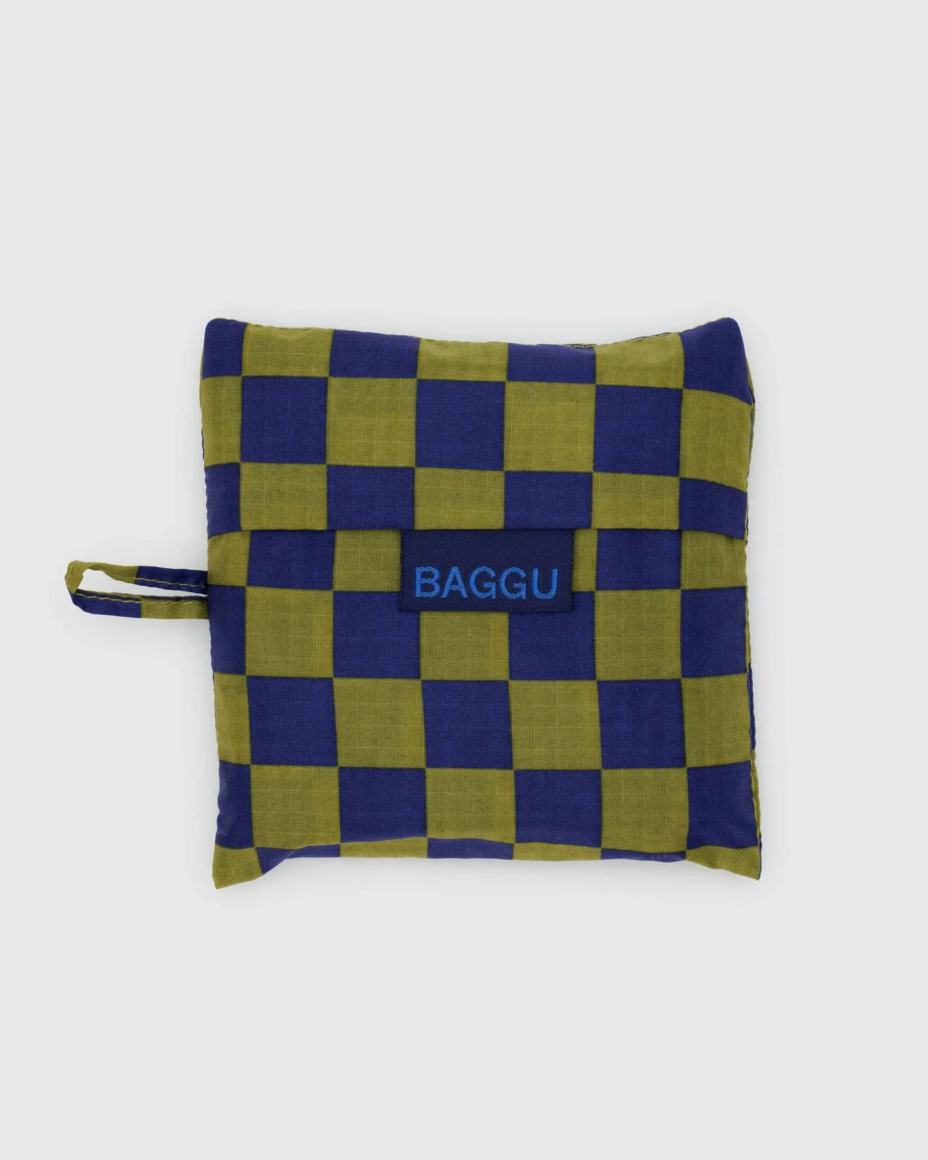 Standard Baggu in Pear Navy Check