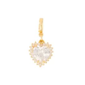 Statement Clear CZ Heart Charm