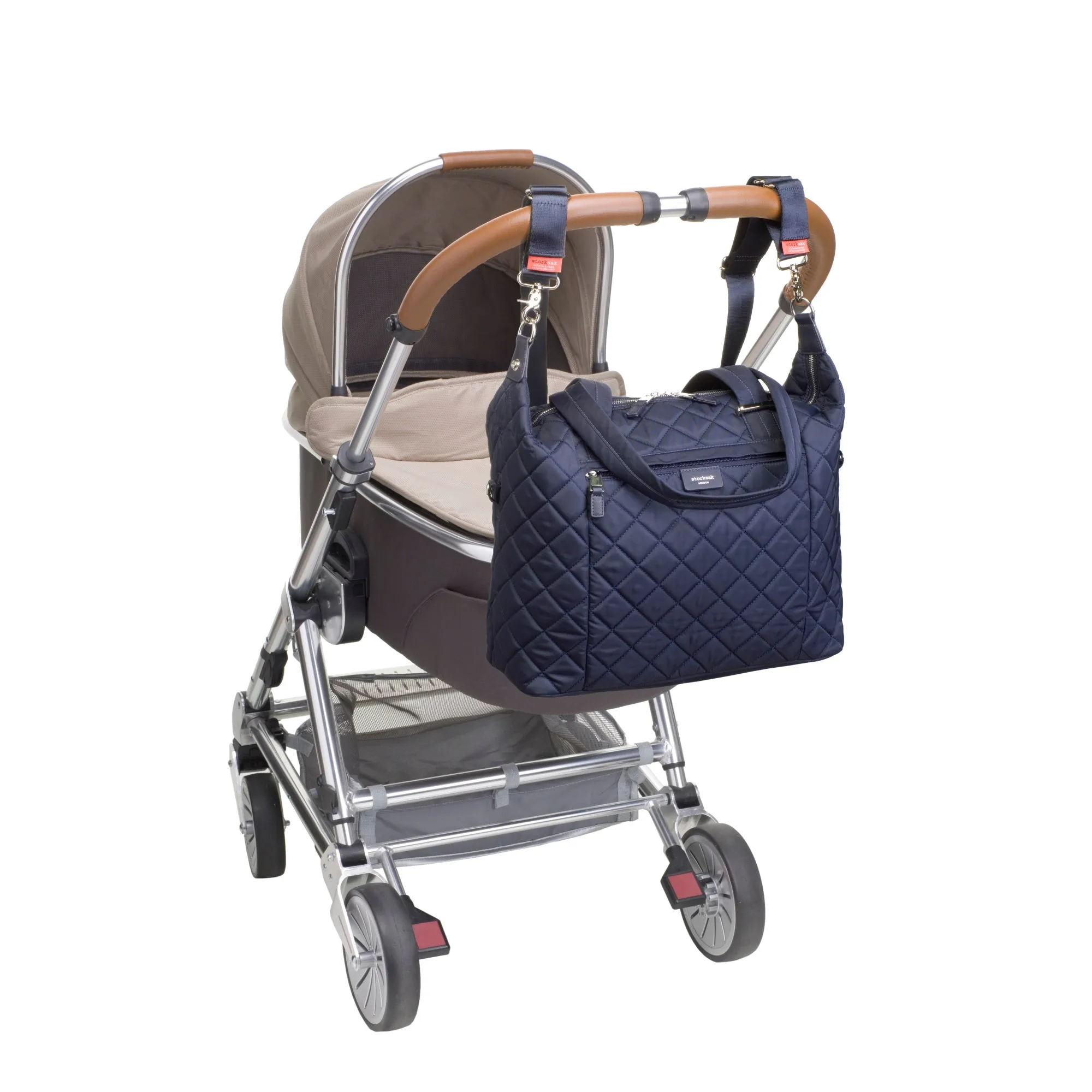 Stevie Quilt Nappy Bag - Navy