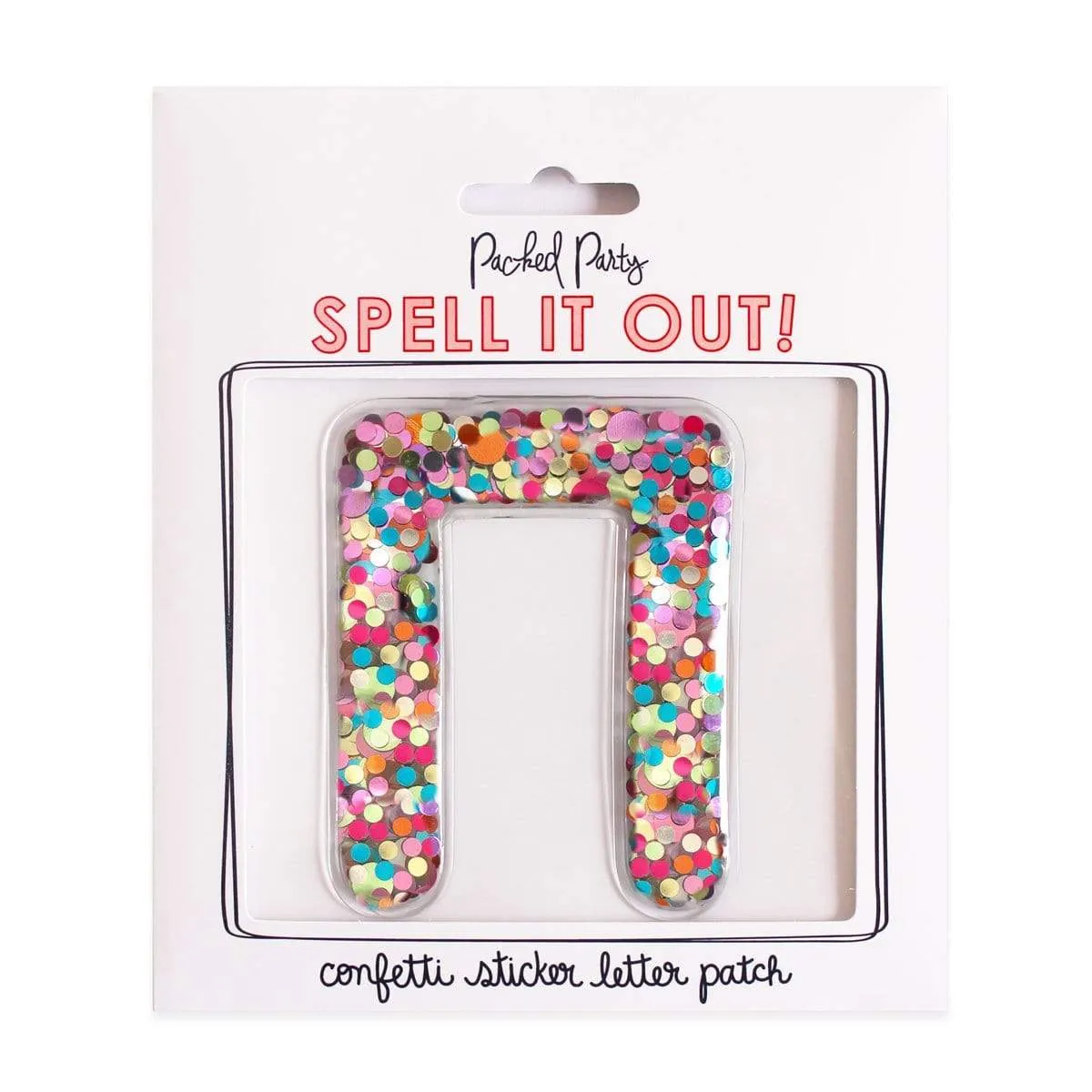 STICK TO IT CONFETTI GREEK LETTERS