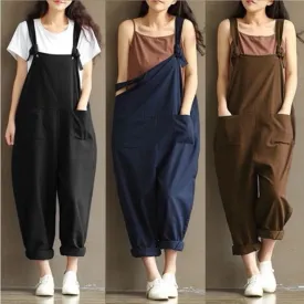 Strap Dungaree Harem Pants Casual Vibes