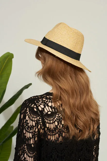 Straw Fedora Hat (Only 1 Left!)