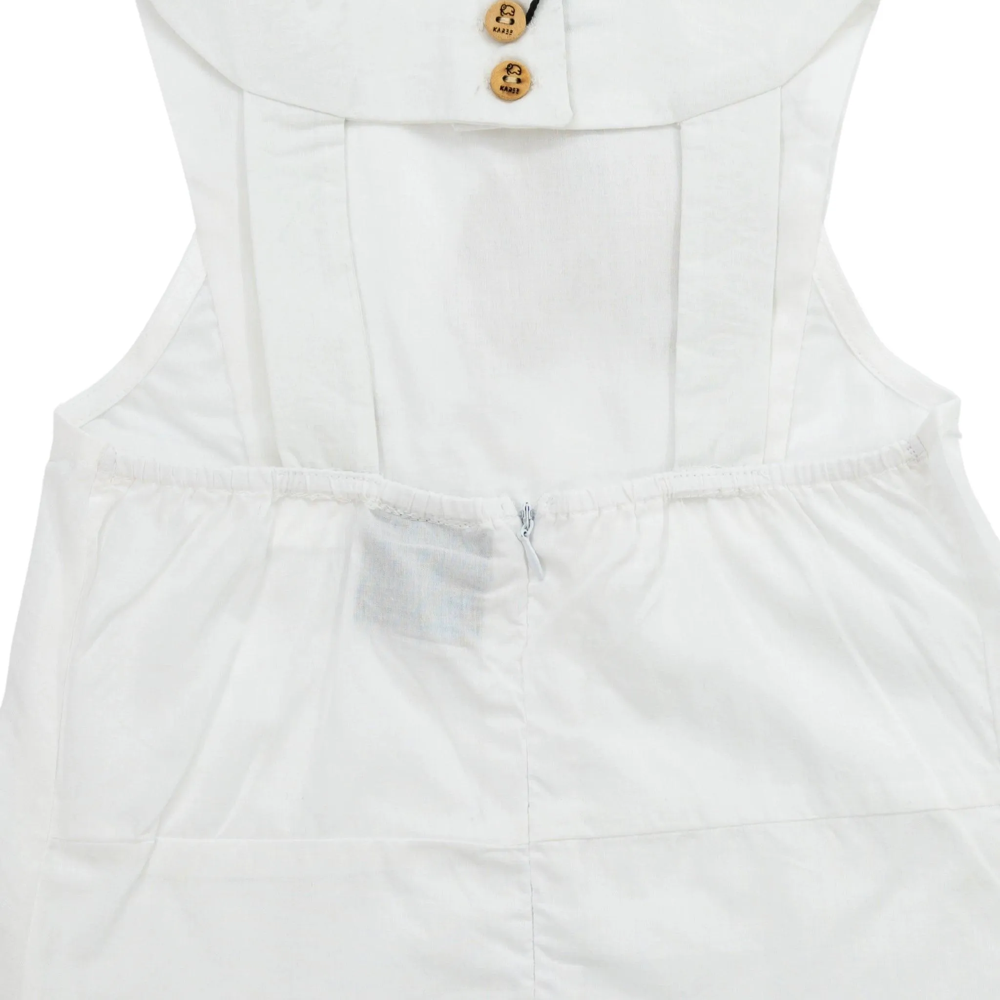 Stylish White Cotton Top for Girls