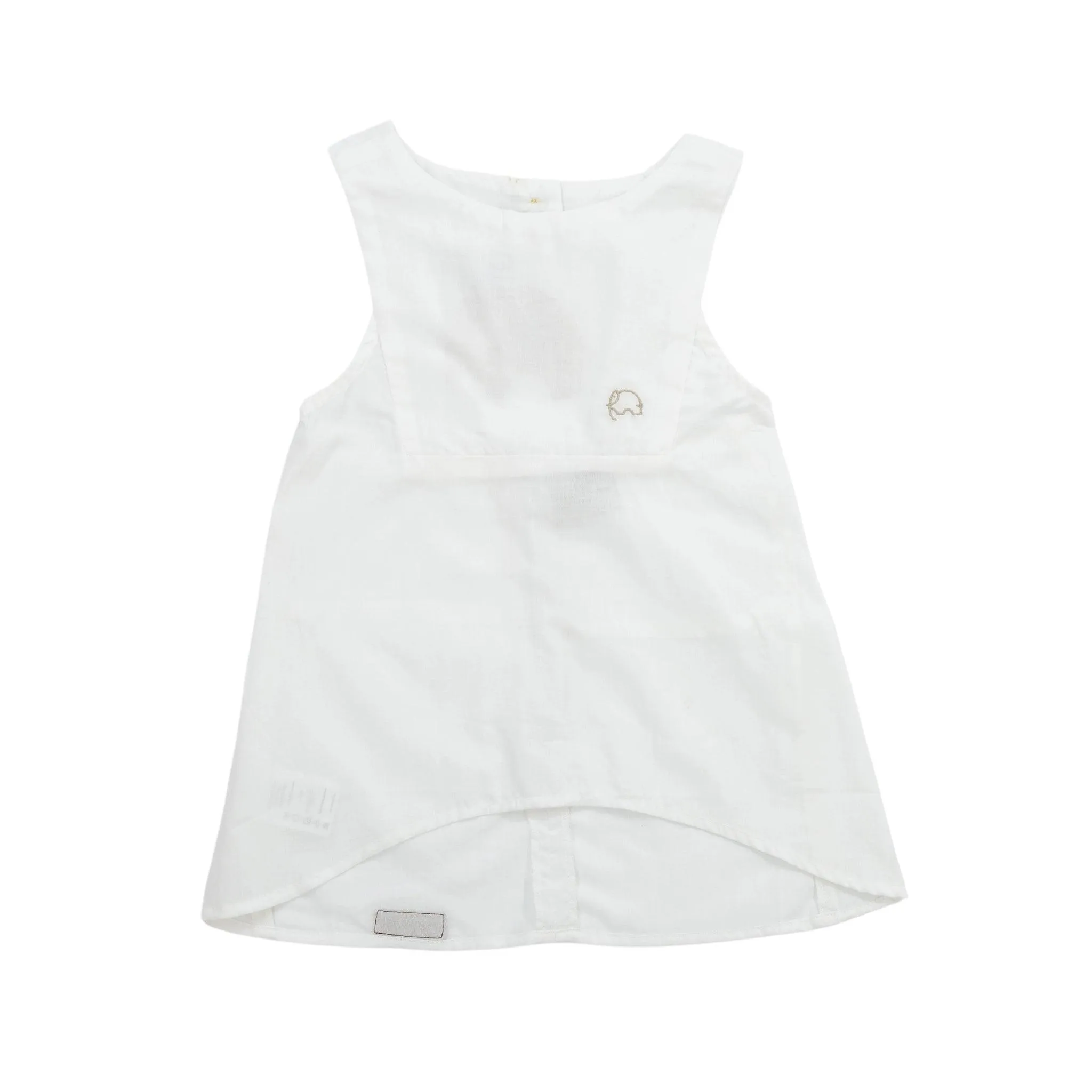 Stylish White Cotton Top for Girls