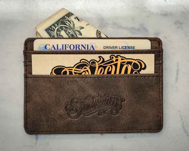 Suavecita Card Holder Wallet - Dark Brown