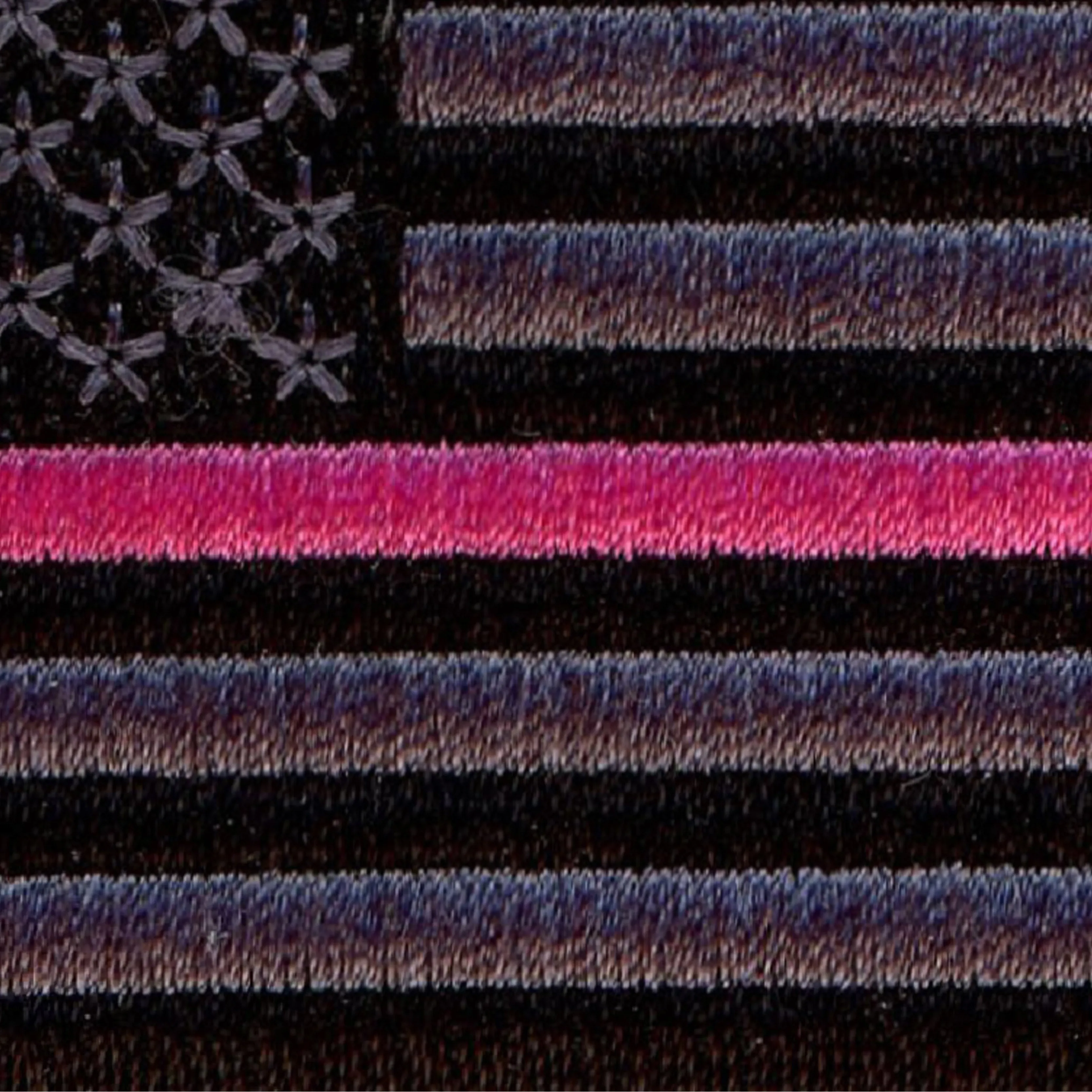 Subdued Pink Line American Flag Patch