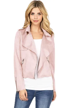 Suede Moto Jacket