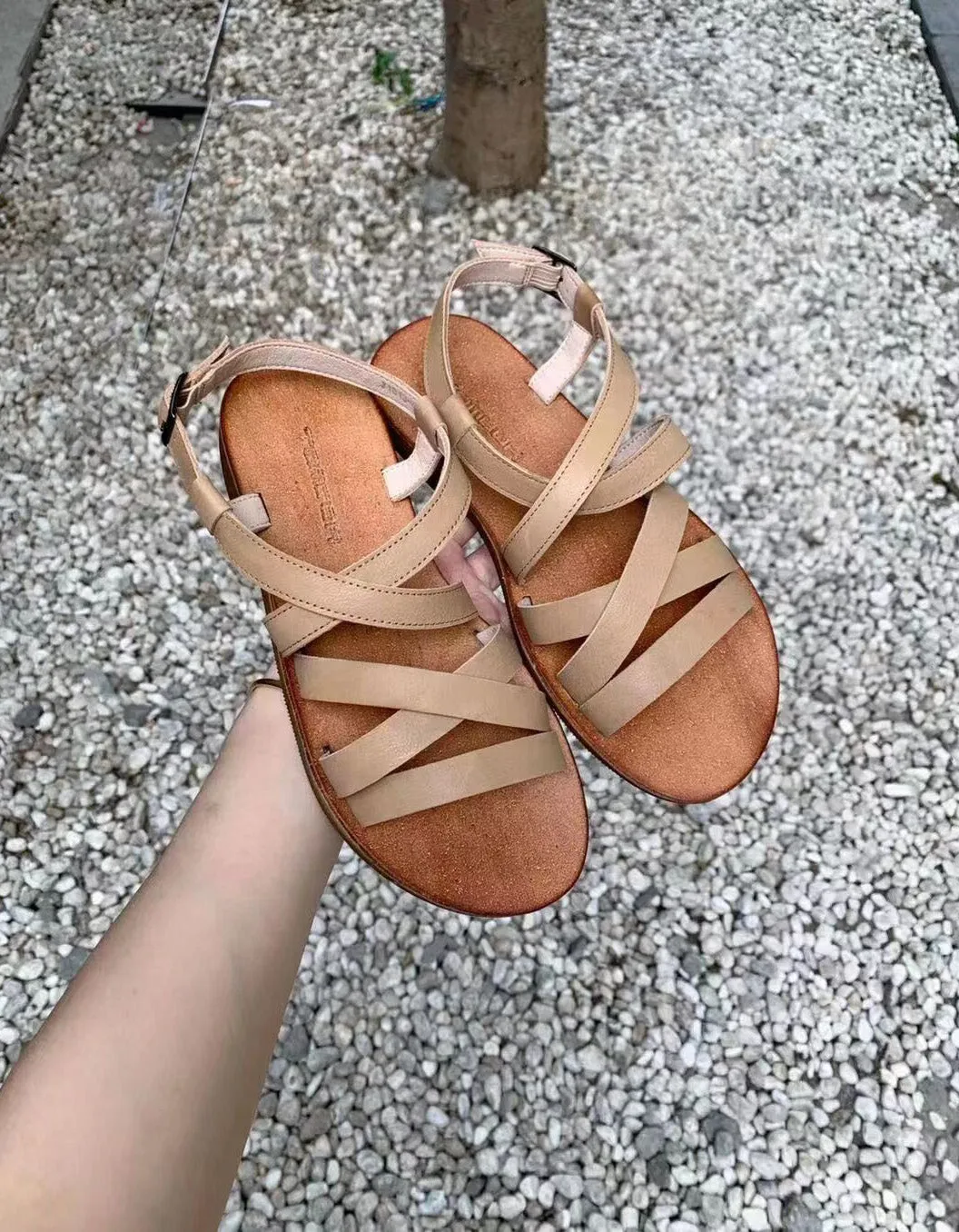 Summer Comfortable Soft Leather Strappy Sandals