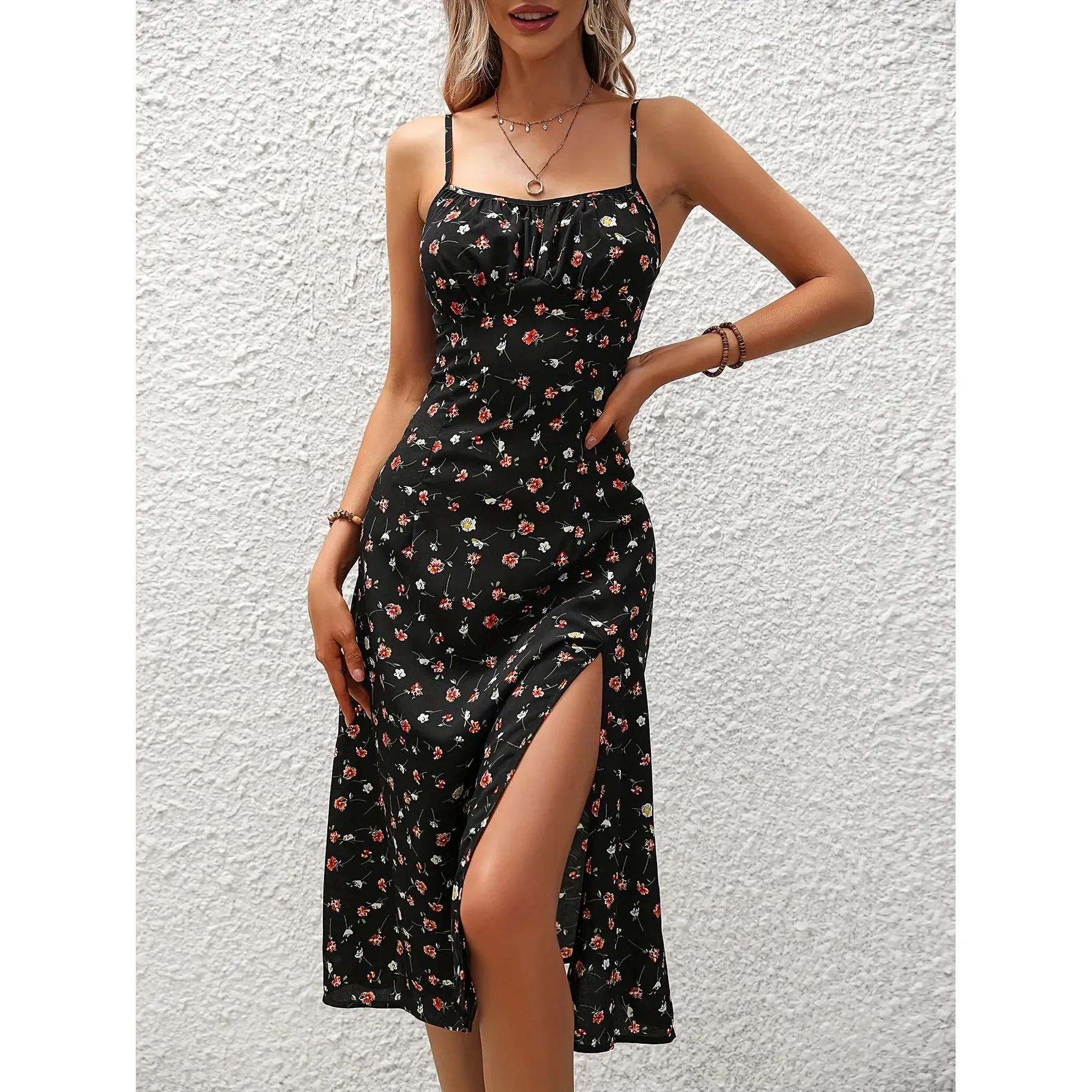 Summer Polka Dot Printed Womens Dresses