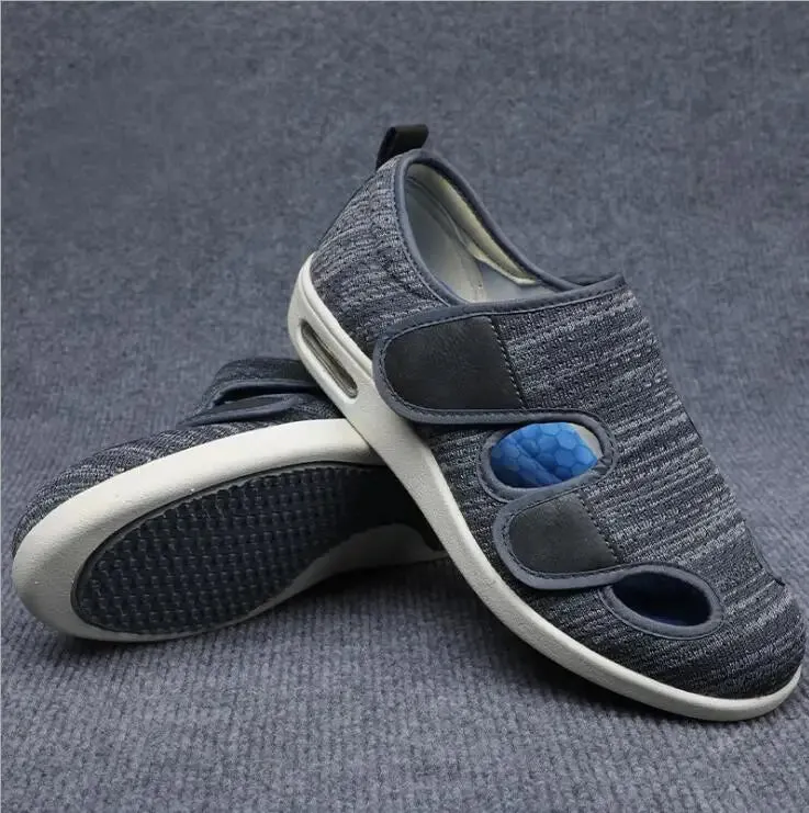 Summer Spring Comfortable Breathable Soft Medical Orthopedics Diabetic Shoes Diabetes Walking Sneaker Wind Adjusting