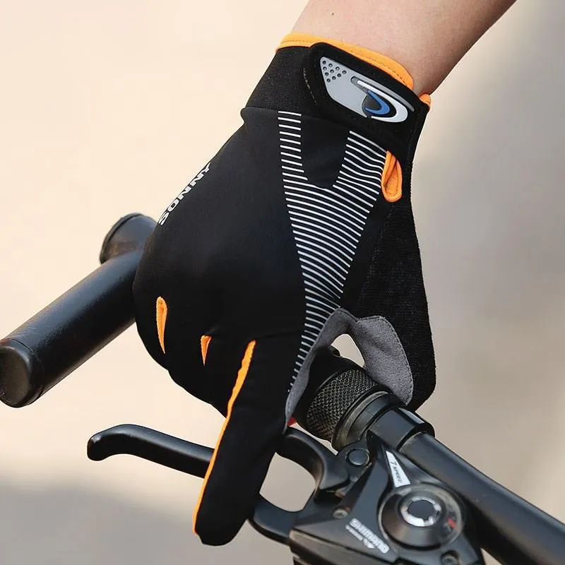 Summer Thin Breathable Cycling Sports Fitness Sun Protection Mountain Climbing Long Finger Gloves For Men And Women.