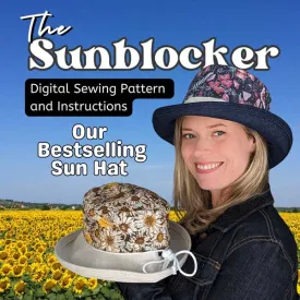 Sunblocker, our bestselling sun hat, sewing pattern and instructions, digital format