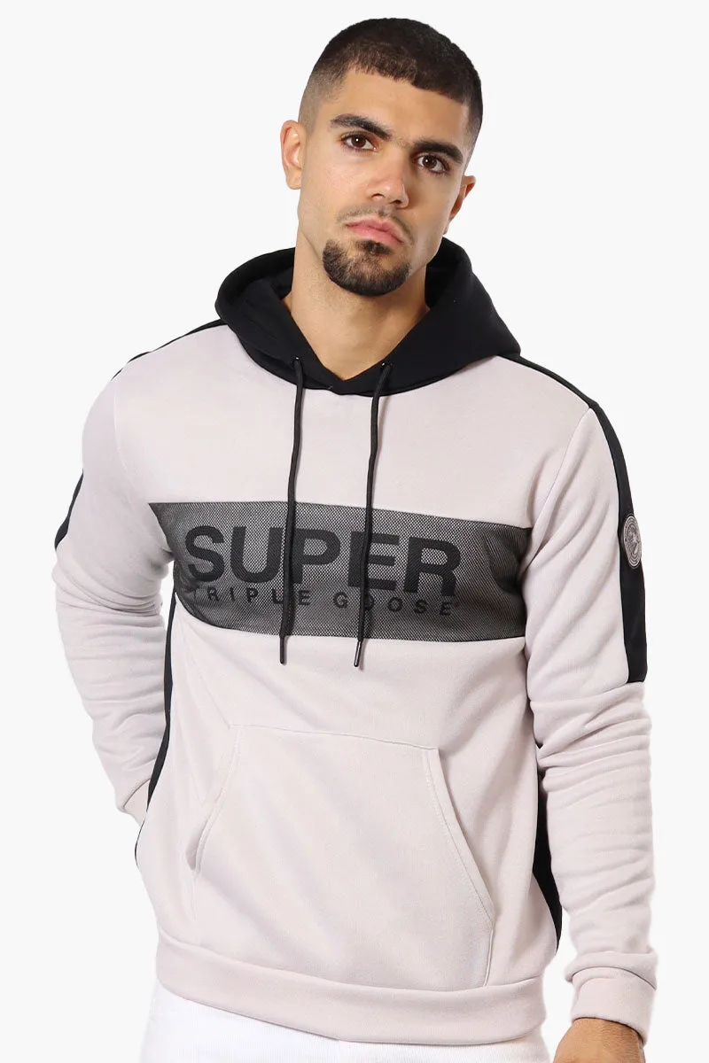 Super Triple Goose Mesh Insert Hoodie - Stone