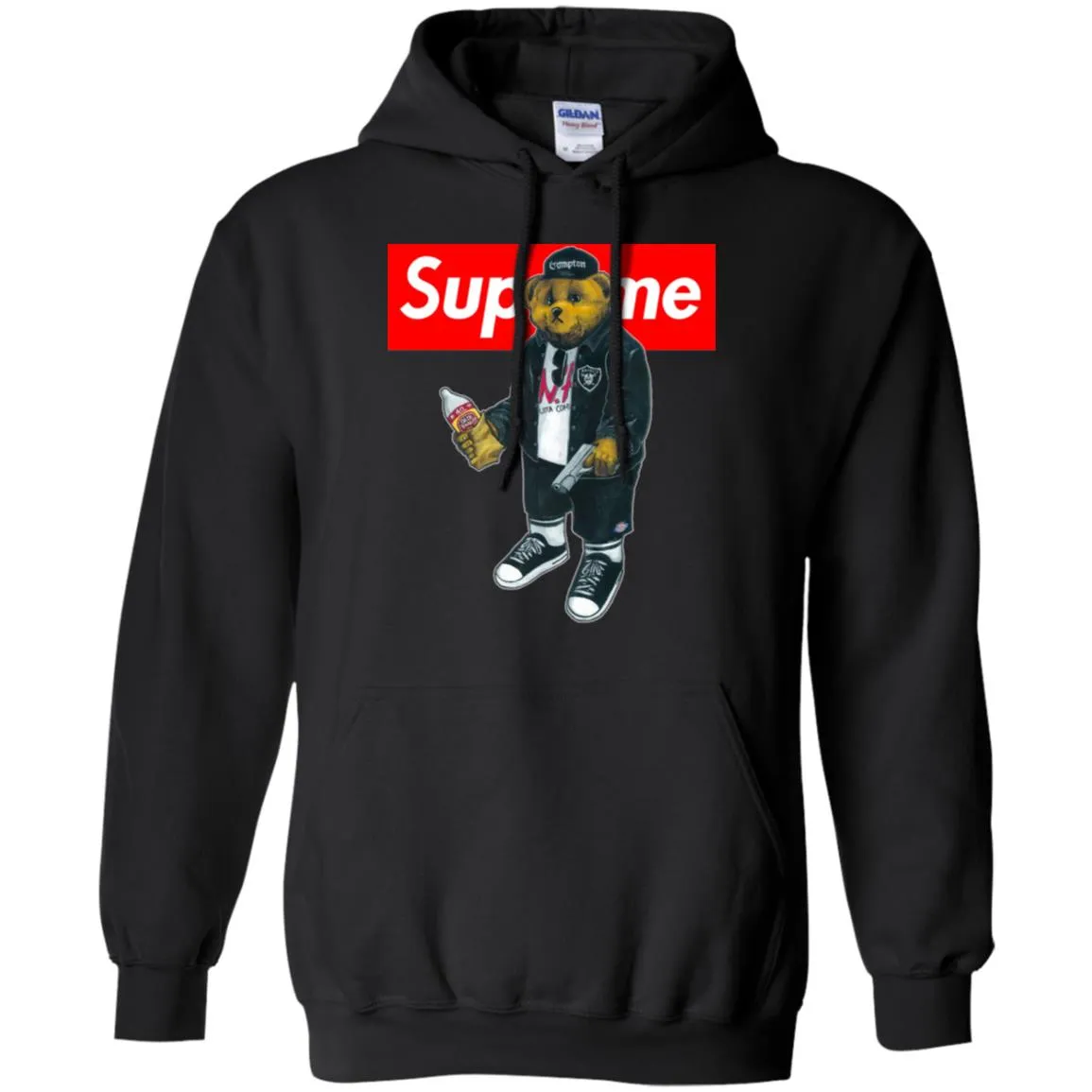 Supreme Bear Guns T-shirt Pullover Hoodie Sweatshirt