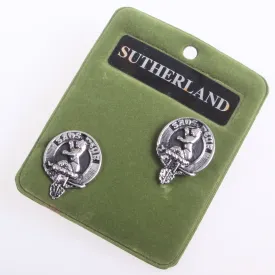 Sutherland Clan Crest Pewter Cufflinks