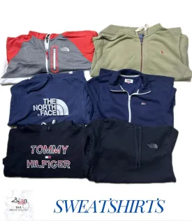 Sweatshirts (Mixed brand including The North Face, Ralph Lauren, Tommy hilfiger, Dickies, and others)