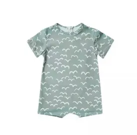 Swimwear/ Unisex Swimwear- Bird Print