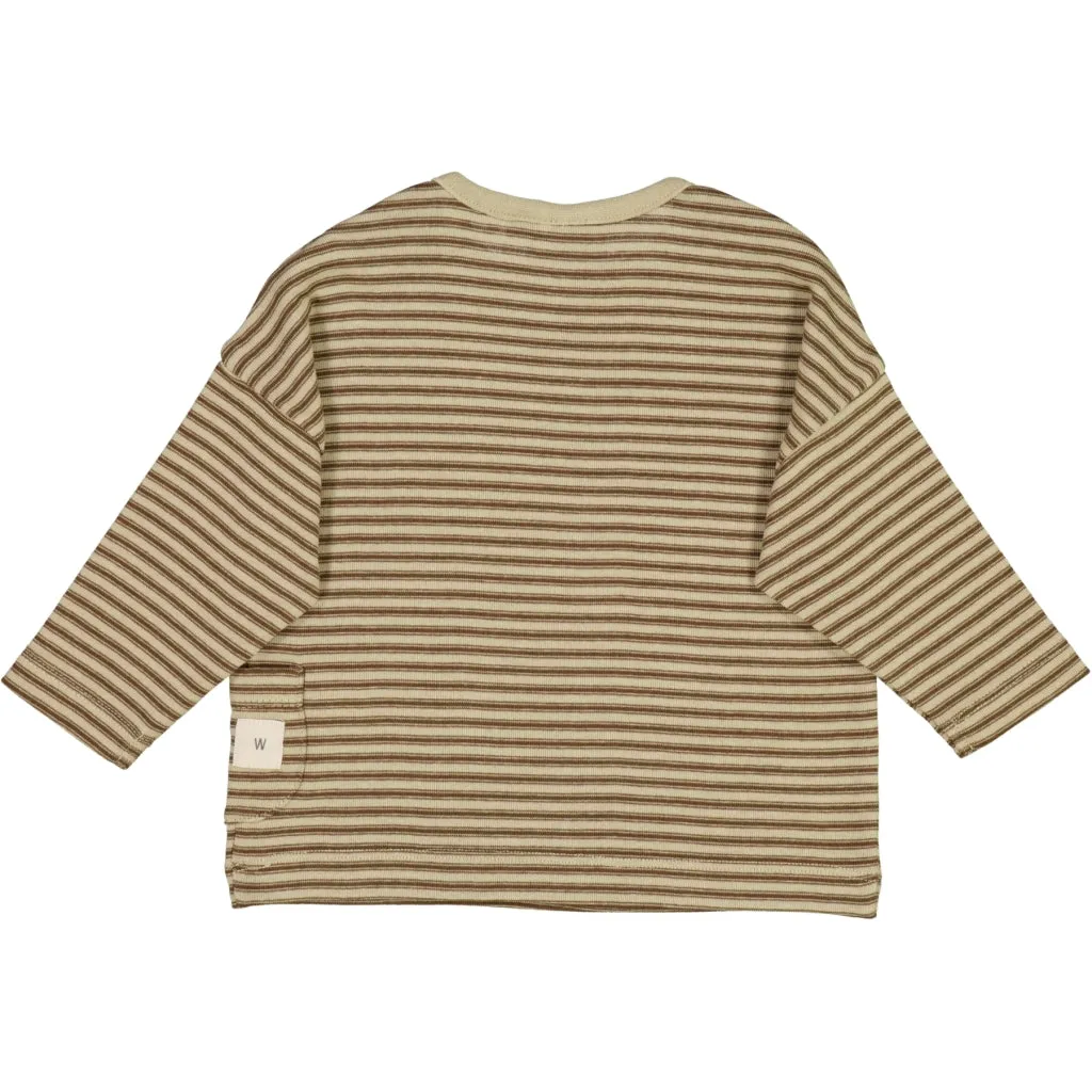 T-Shirt Addison - mulch stripe