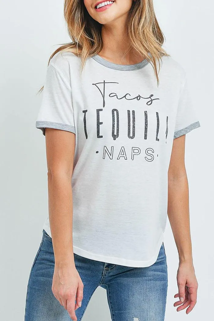 Tacos tequila naps tee