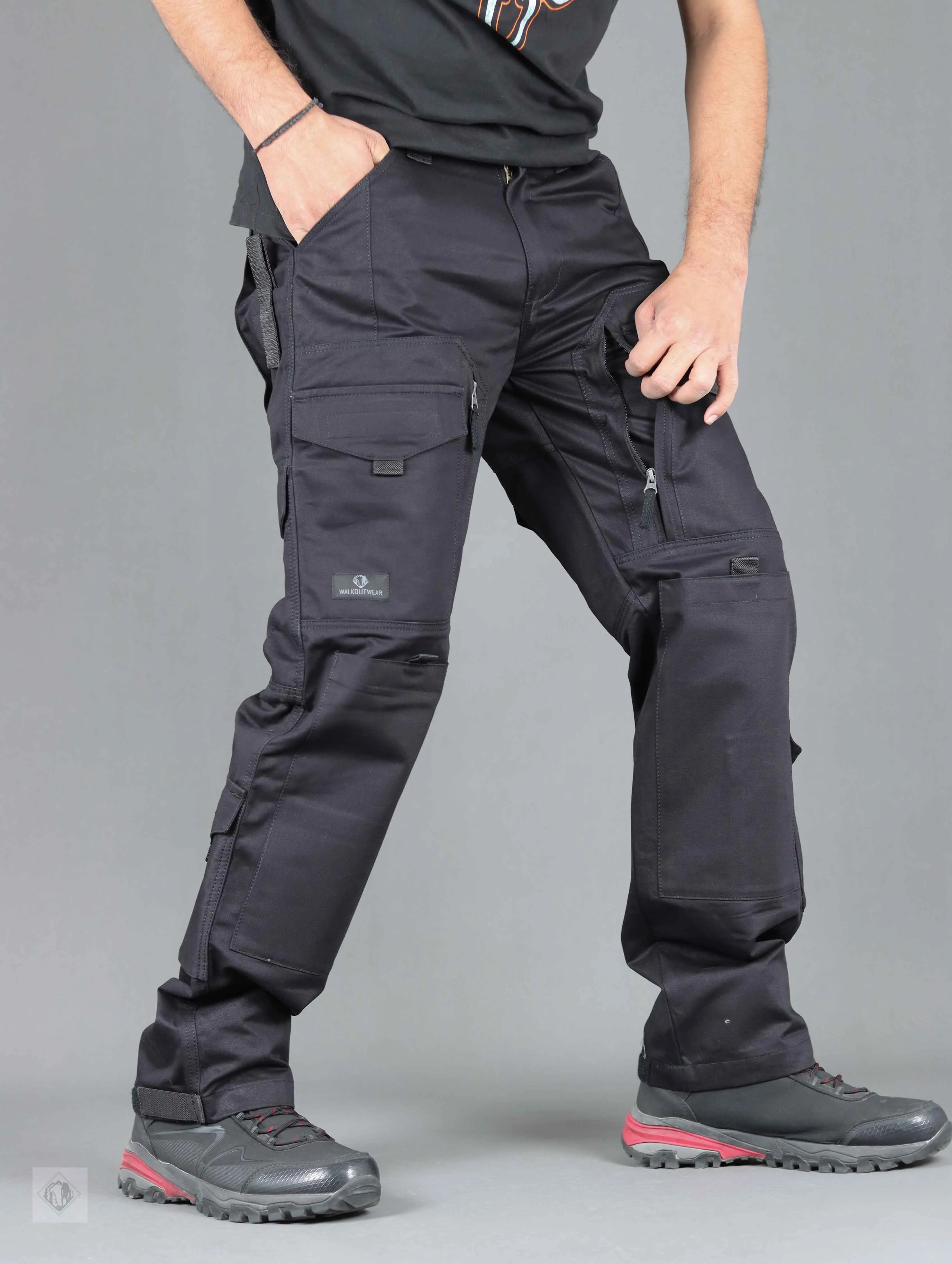 Tactical cargo adjustable waist bottom 15 spacious pockets - style -45