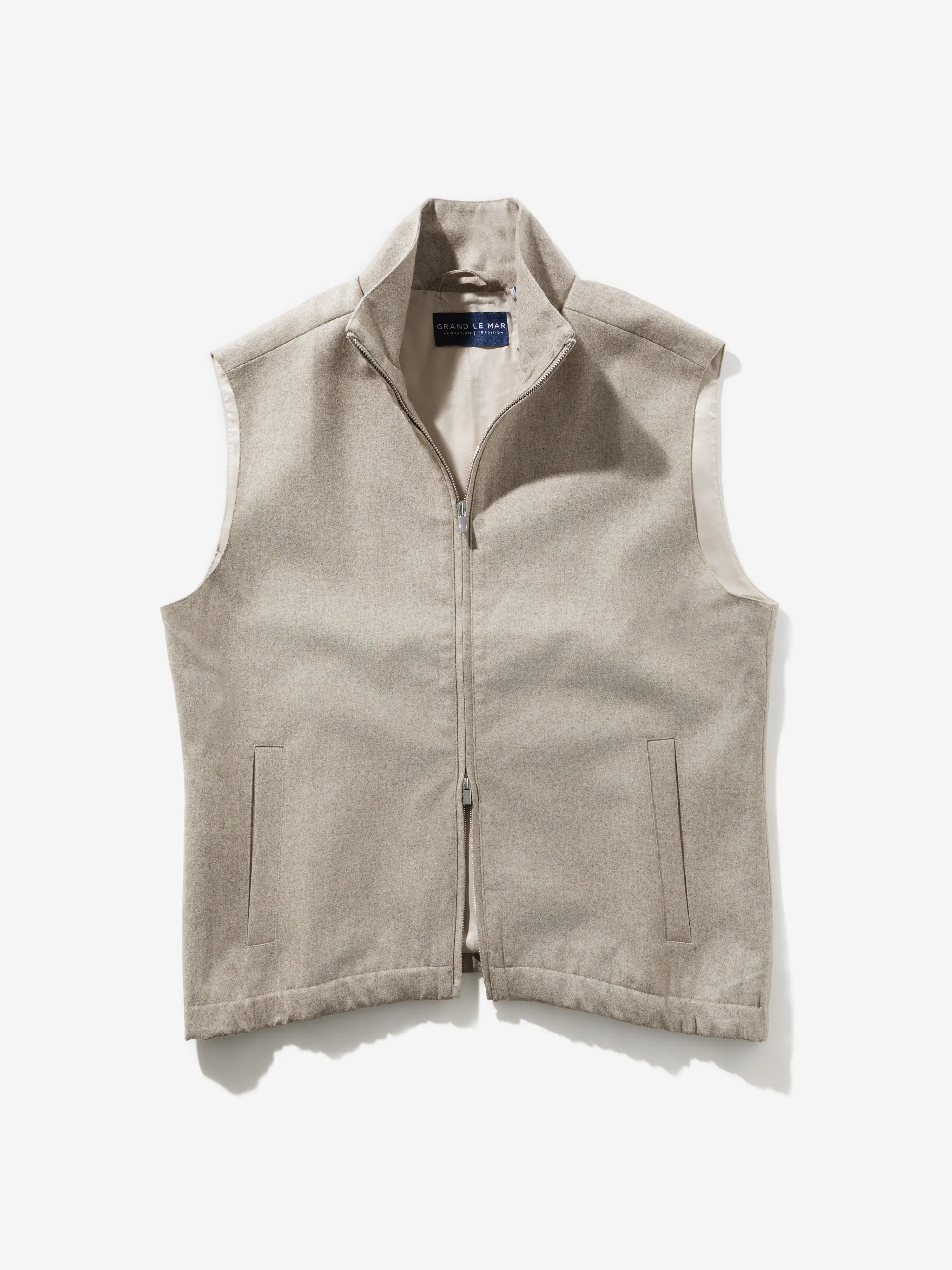 Taupe Flannel Vest