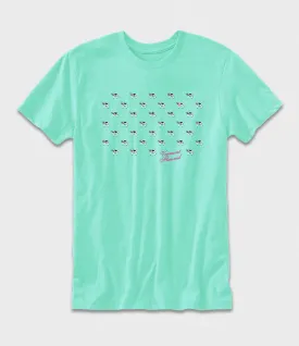 Teal '90s Throwback Cow-a-Dot Graphic T-Shirt